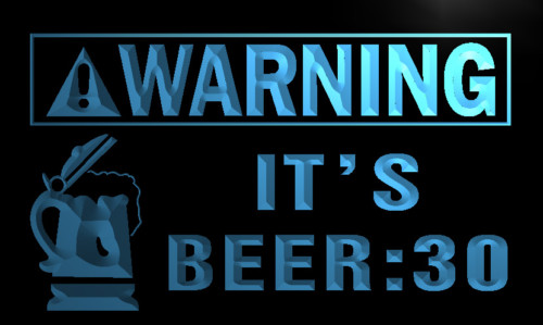 Warning It's Beer 30 Bar Neon Light Sign